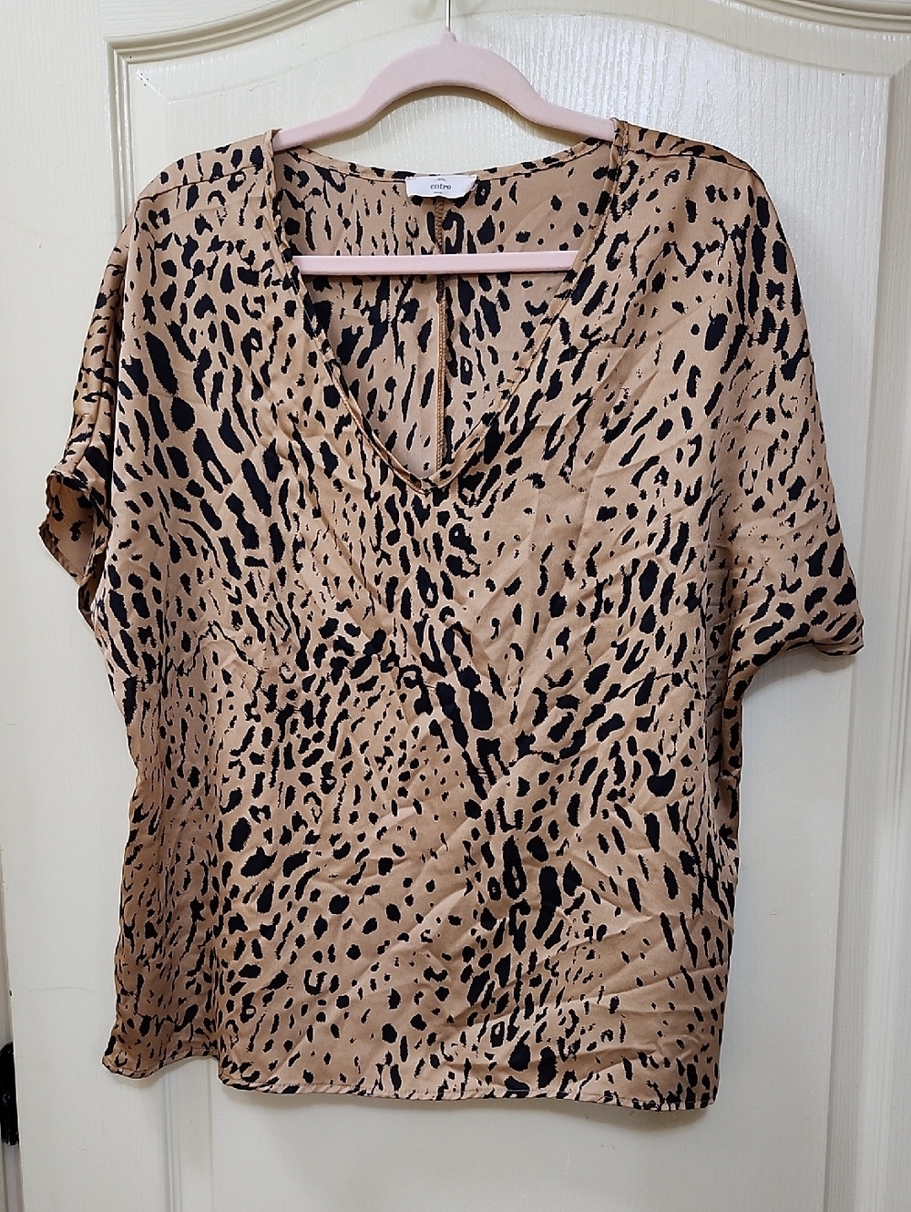 ENTRO LEOPARD PRINT BLOUSE